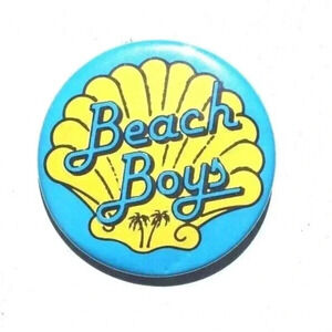 Vtg 1980sTHE BEACH BOYS (Beach Boy Freaks) Promo Fan Club Button Pin Badge